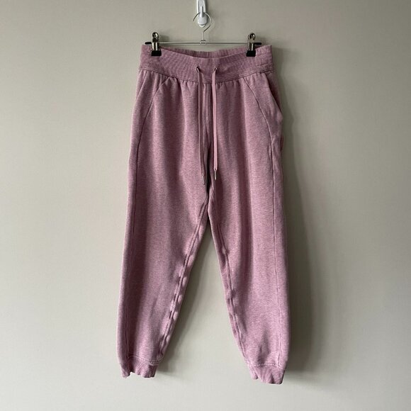 LULULEMON Scuba Jogger Mid Rise Elastic Heathered Violet Verbena Pink 4 - Picture 2 of 9
